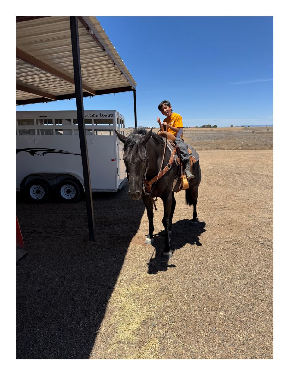Enjoying time in the saddle