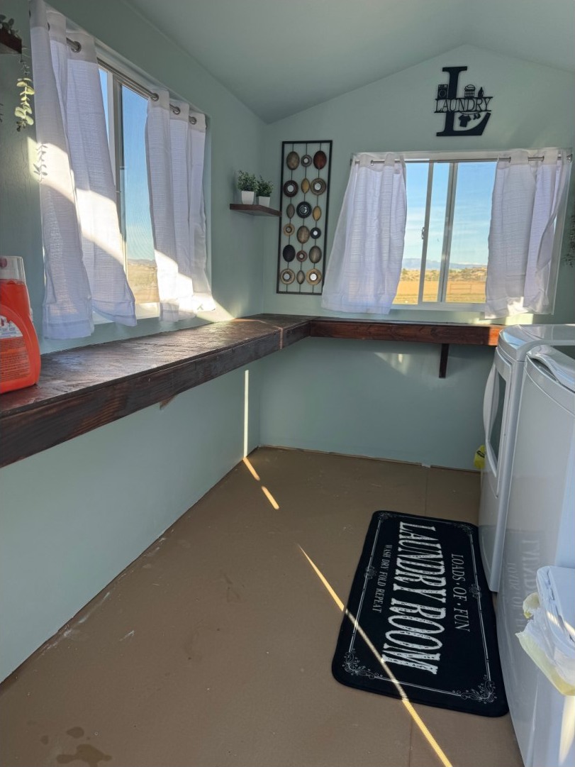 Inside the Wopican Ranch laundry room